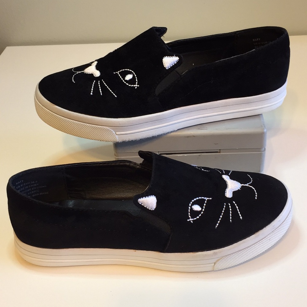 Cat slip-on shoes